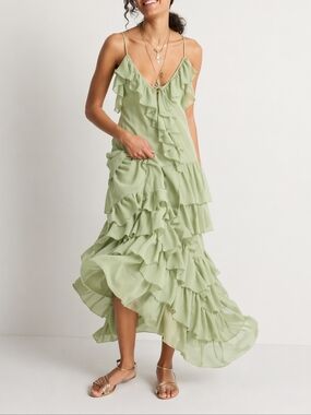 slim fit dress slacks Tilly Dress Xs / Military Green main image 0